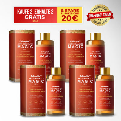 Kaufen Sie 2 und erhalten Sie 2 Anti-Cellulite-Zauberöl 100 ml